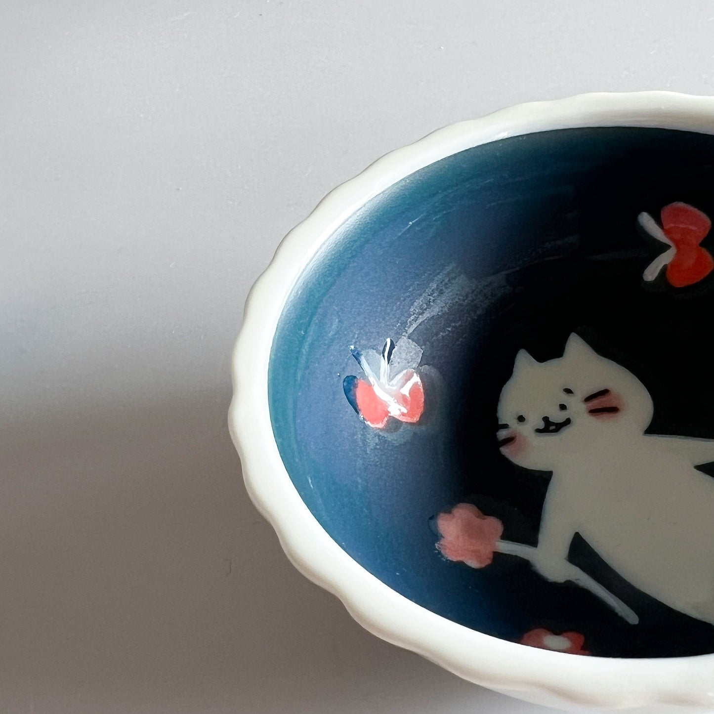 Night Cat Small Bowl 9.5cm - Little Red Flower