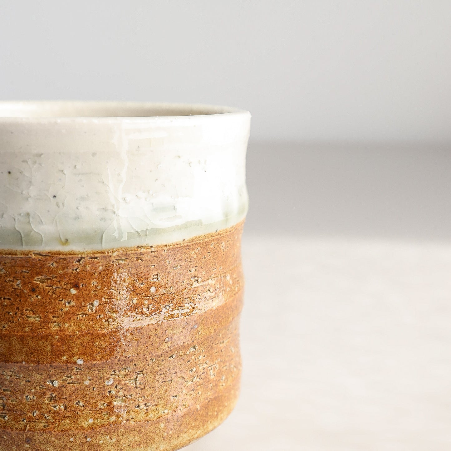 Tea Cup 260ml - White Brown