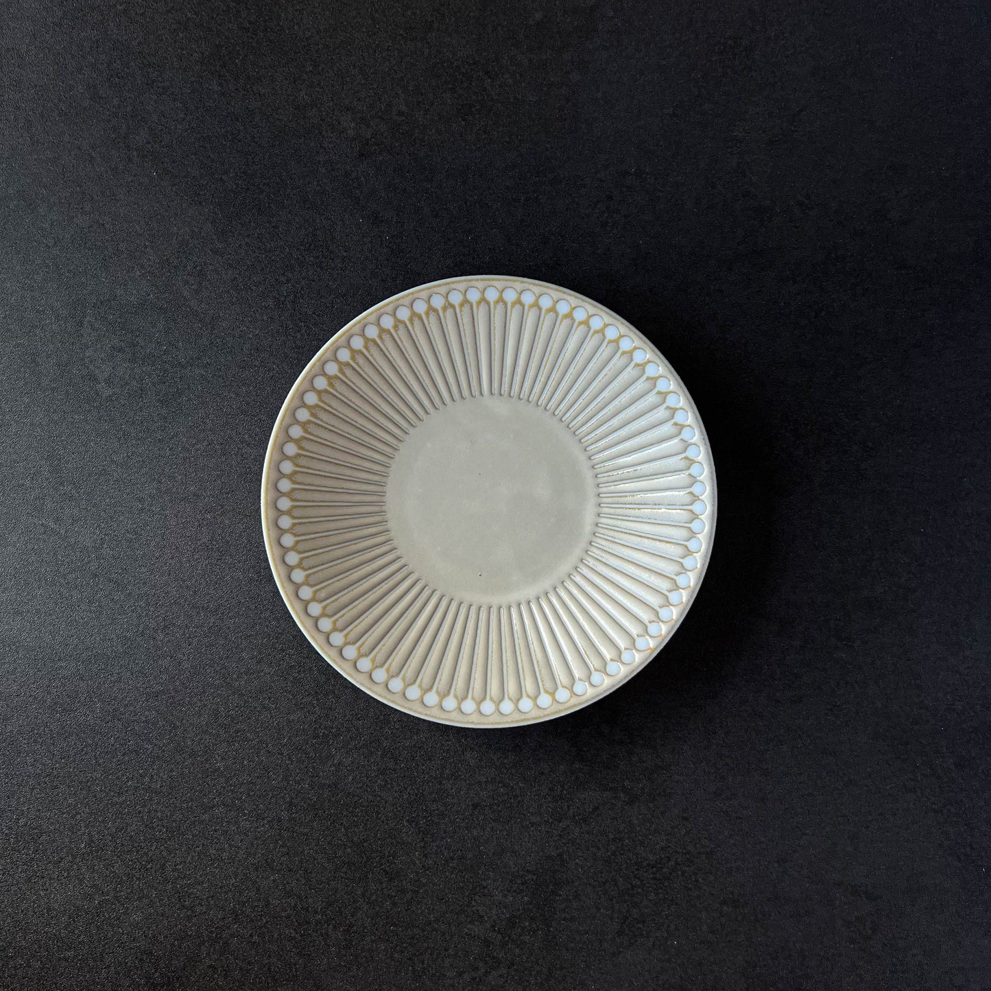 ALBEE Julienne Grass Pattern Small Plate 15cm - Navy / Beige / Grey