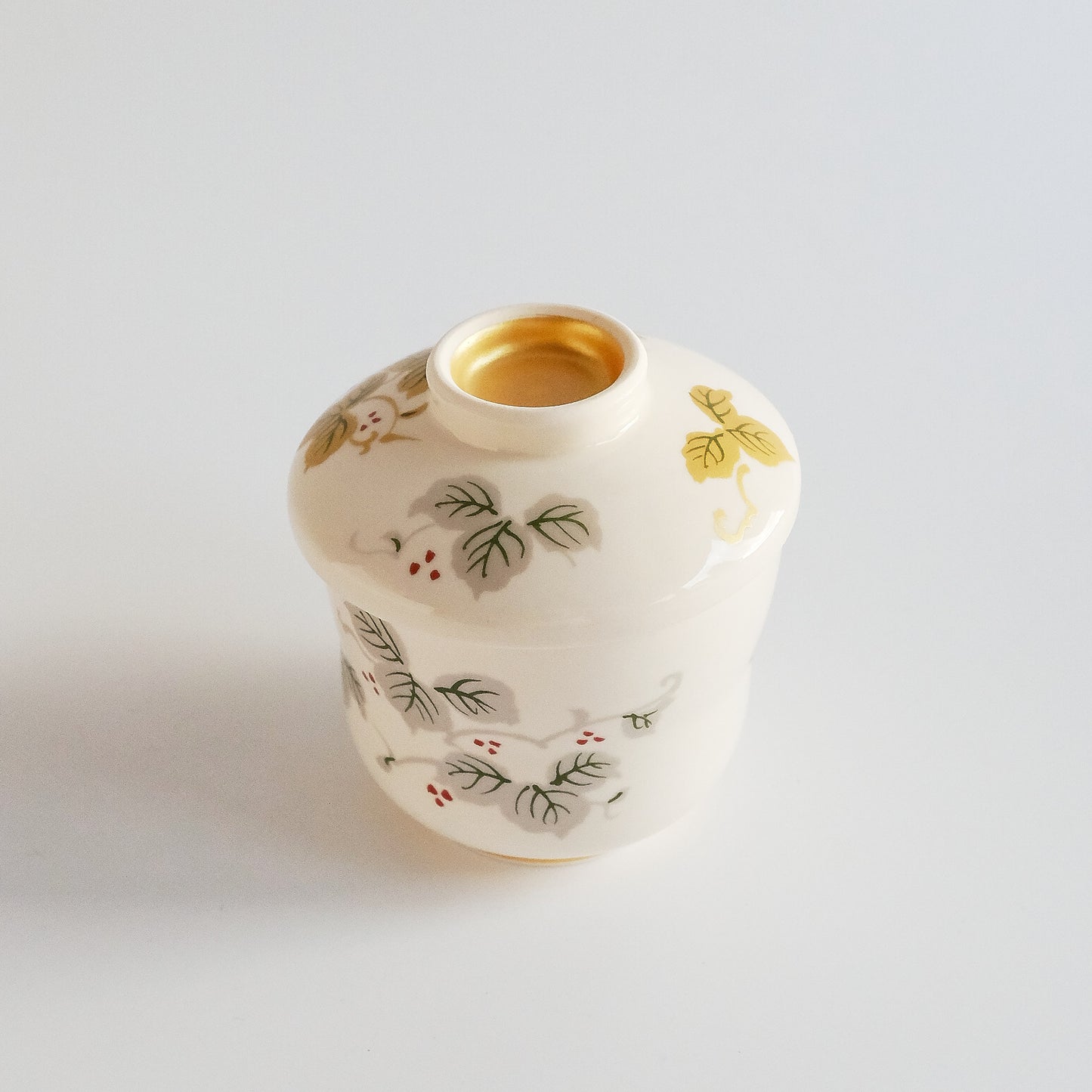 Mini Grape Mushi Painted Chawanmushi Steamed Bowl 150ml - Gold Silver