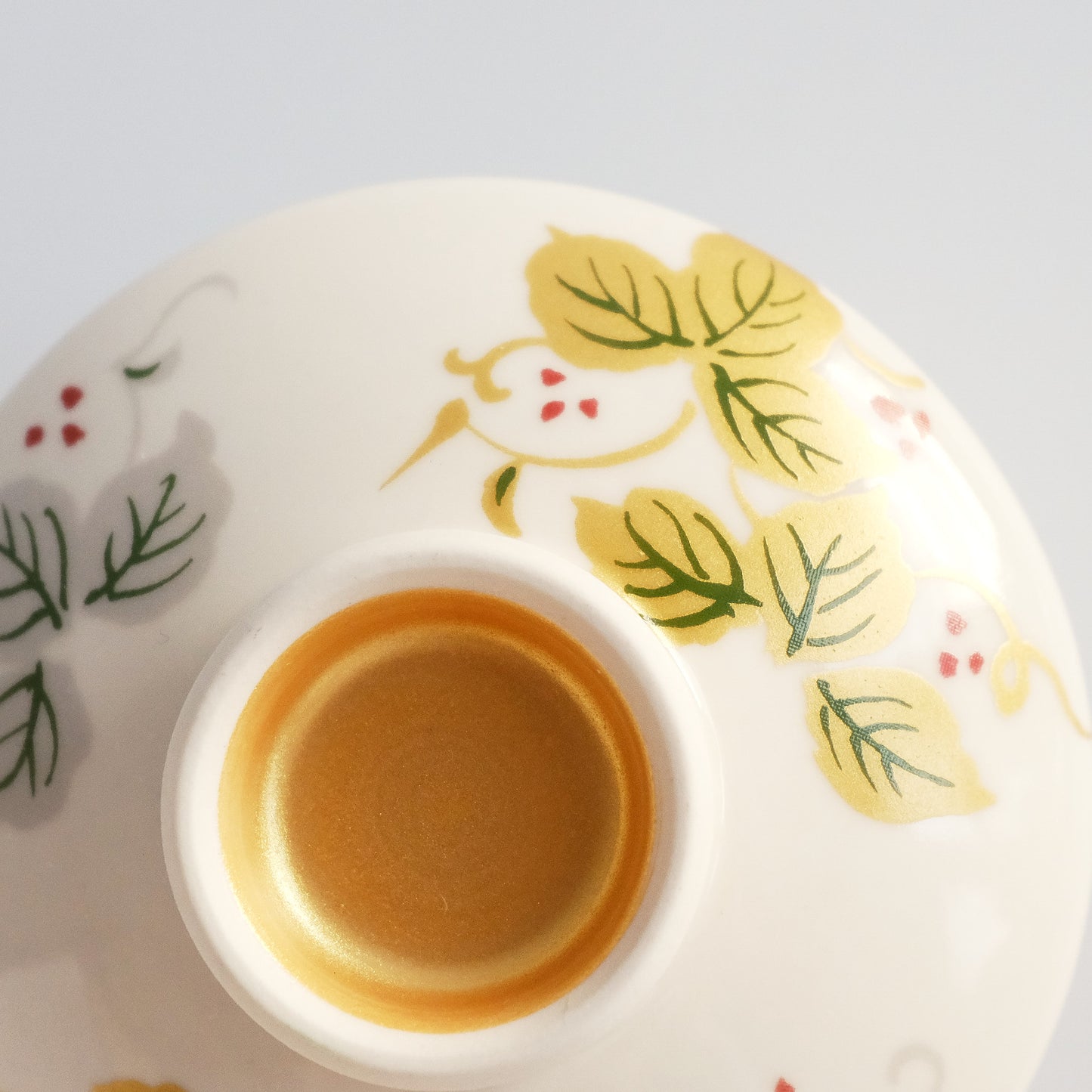 Mini Grape Mushi Painted Chawanmushi Steamed Bowl 150ml - Gold Silver