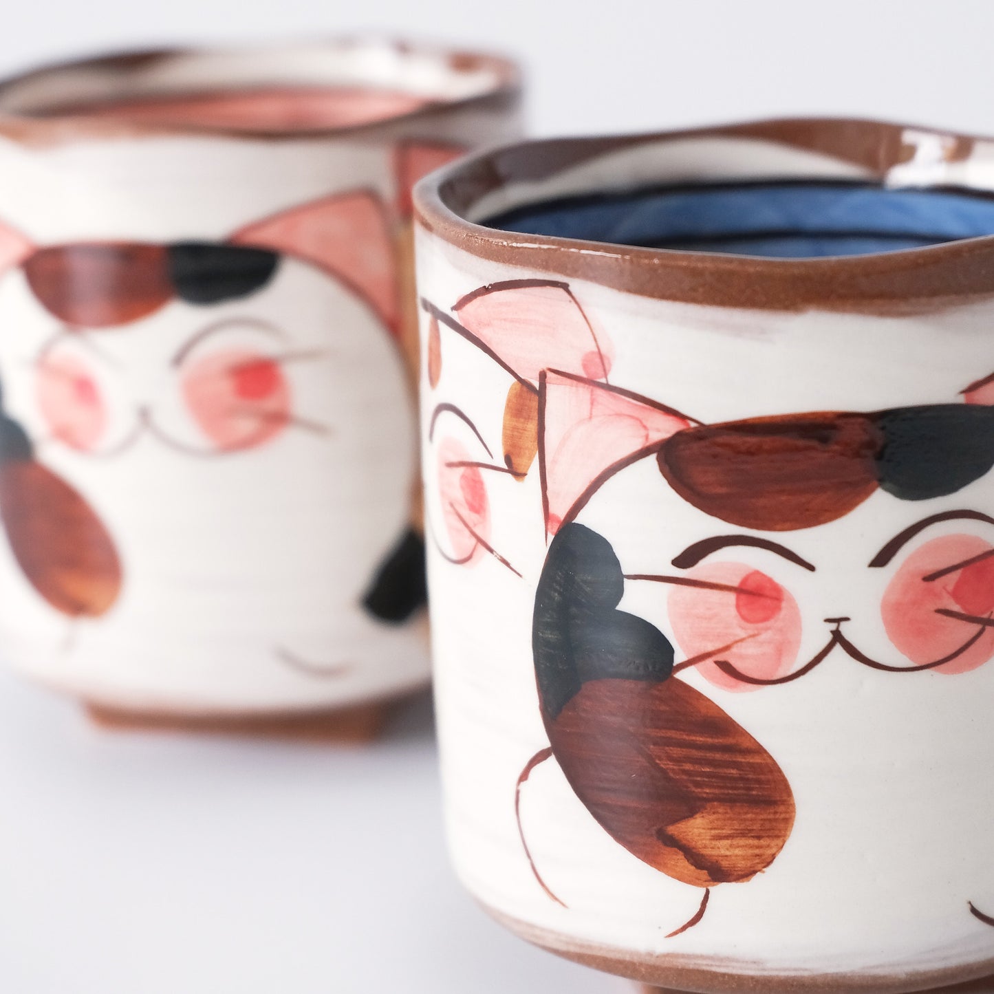 Hasami Ware Hand Painted Teapot and Teacup Set - Good Friend Cat