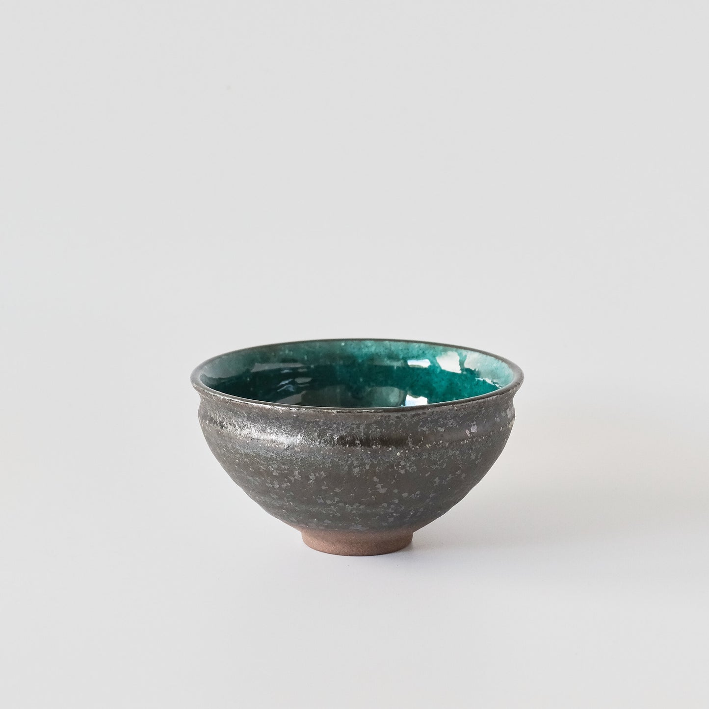 Yamaki Ikai Takagi Matcha Tea Bowl - Turquoise