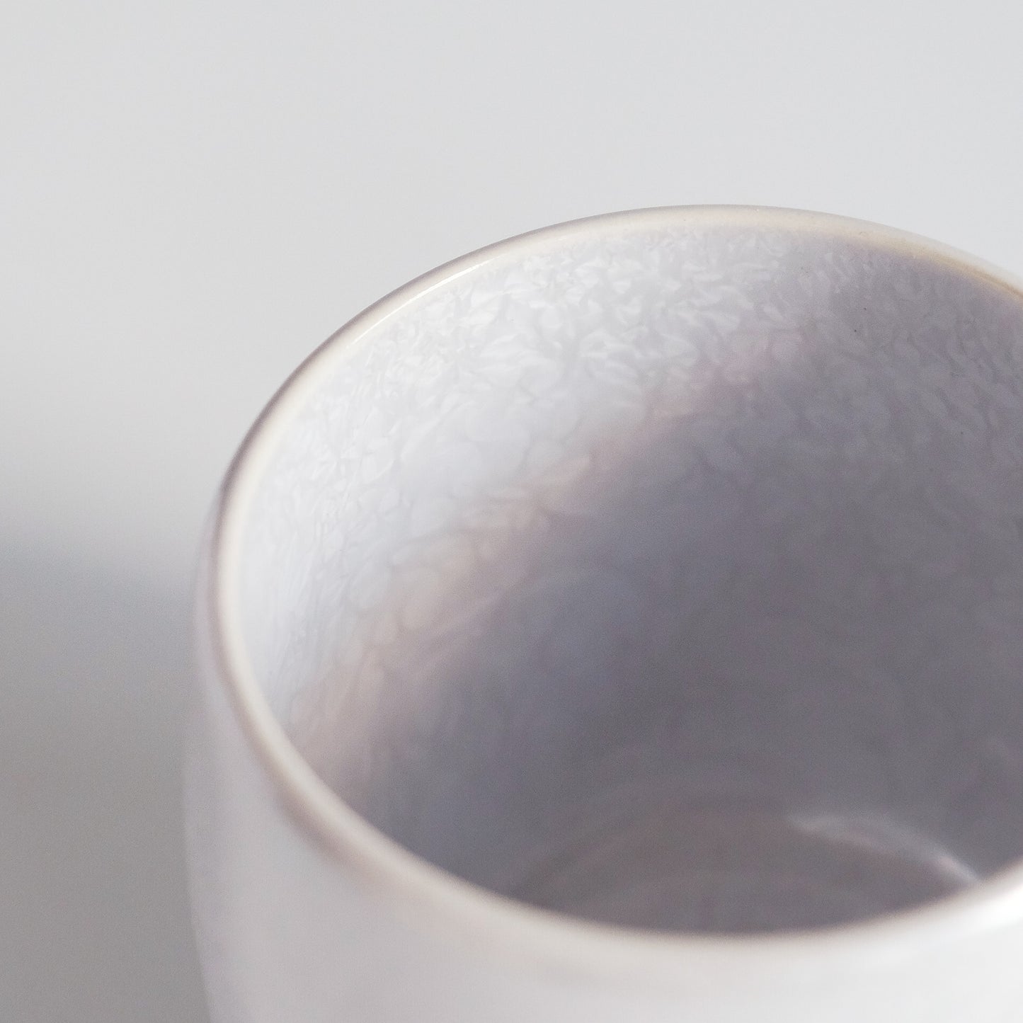FLEURIR W Porcelain Tea Cup 150ml - Crystal White