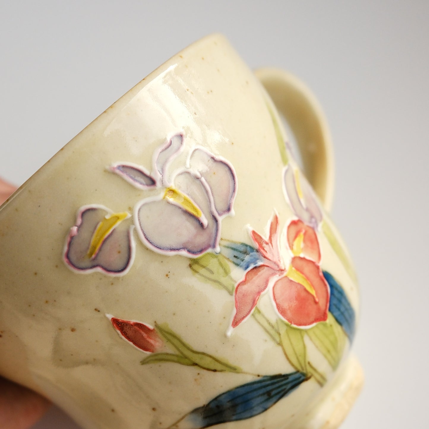 Arita Ware Hand Painted Mug 280ml - Iris