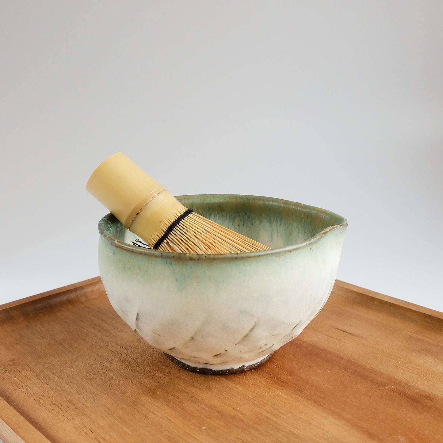 Matcha Bowl with Spout - Pine Moss by Masamura