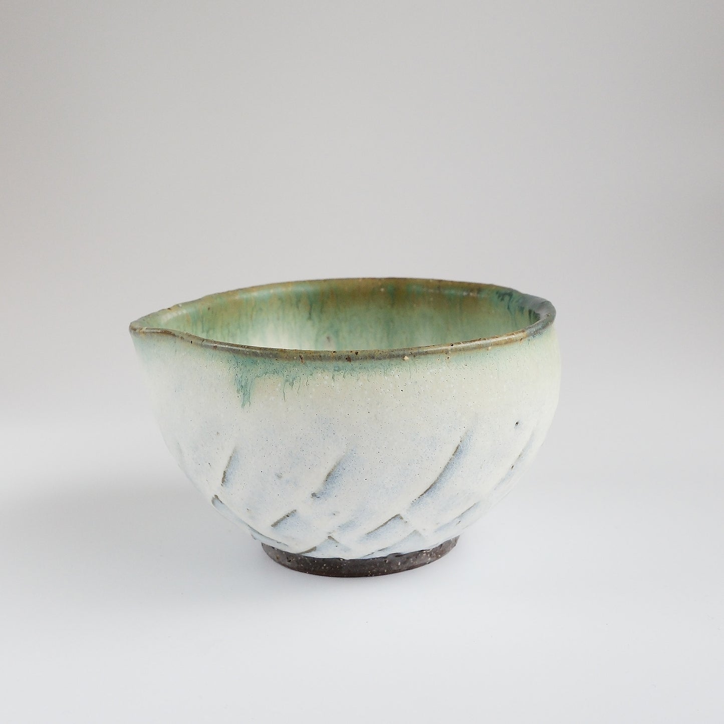 Matcha Bowl with Spout - Pine Moss by Masamura