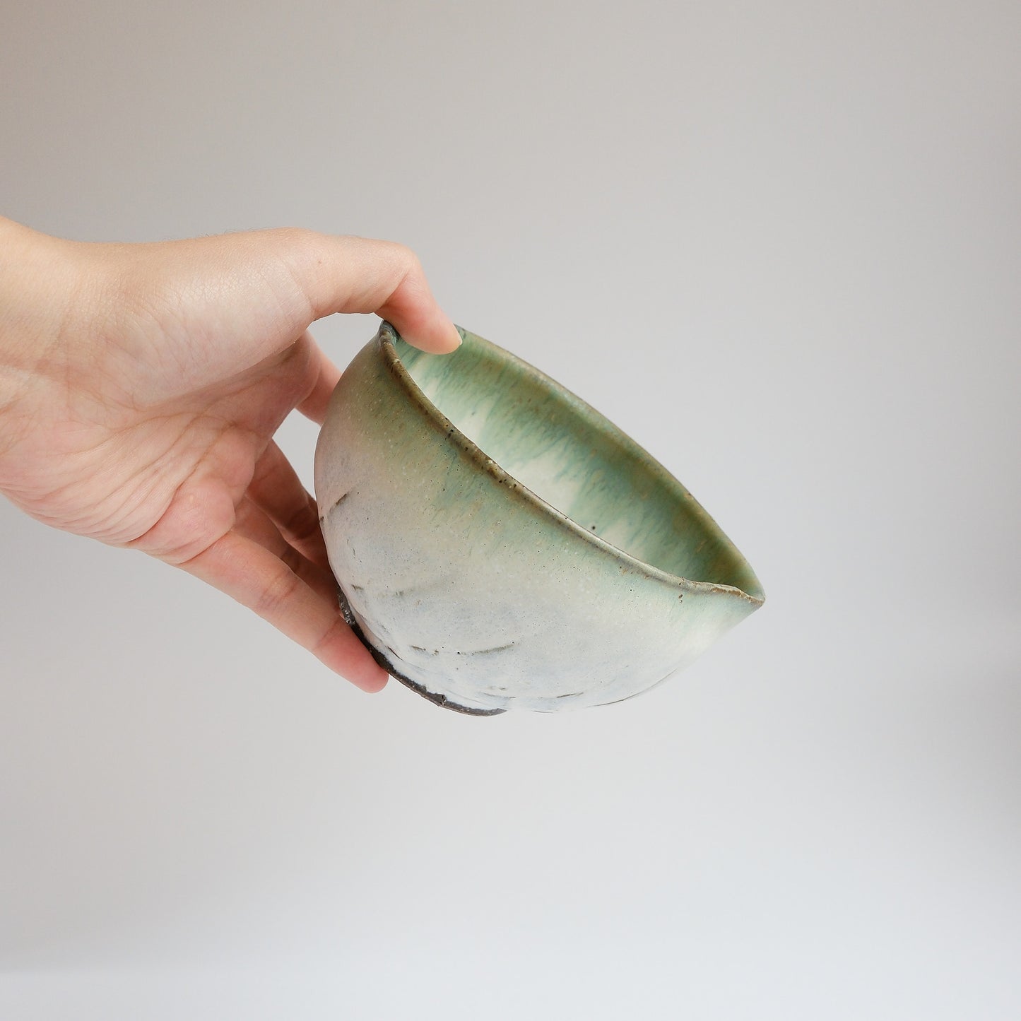 Matcha Bowl with Spout - Pine Moss by Masamura