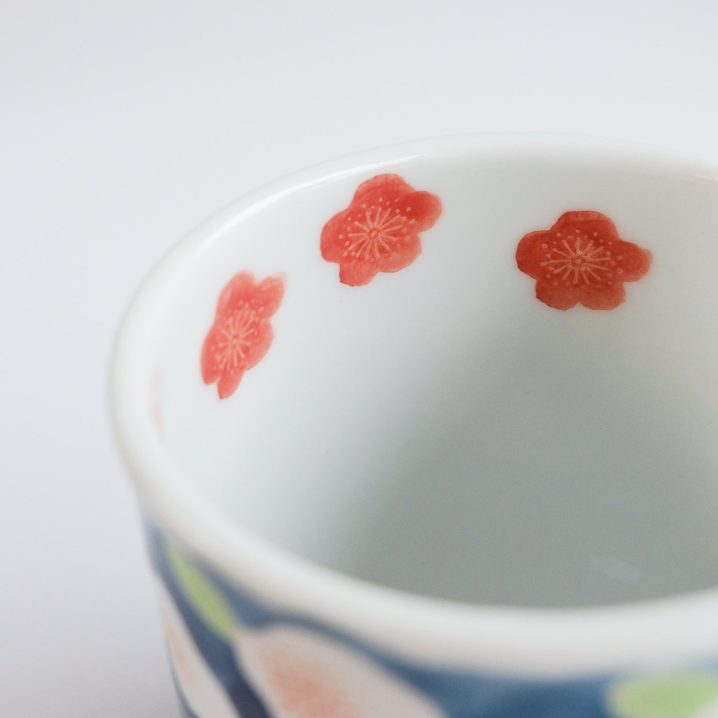 Arita Ware Hand Painted Mug 300ml - Plum and Rabbit
