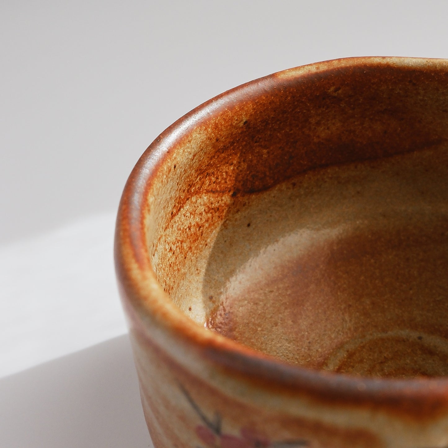 Kutani Ware Matcha Bowl - Sparrow in Spring