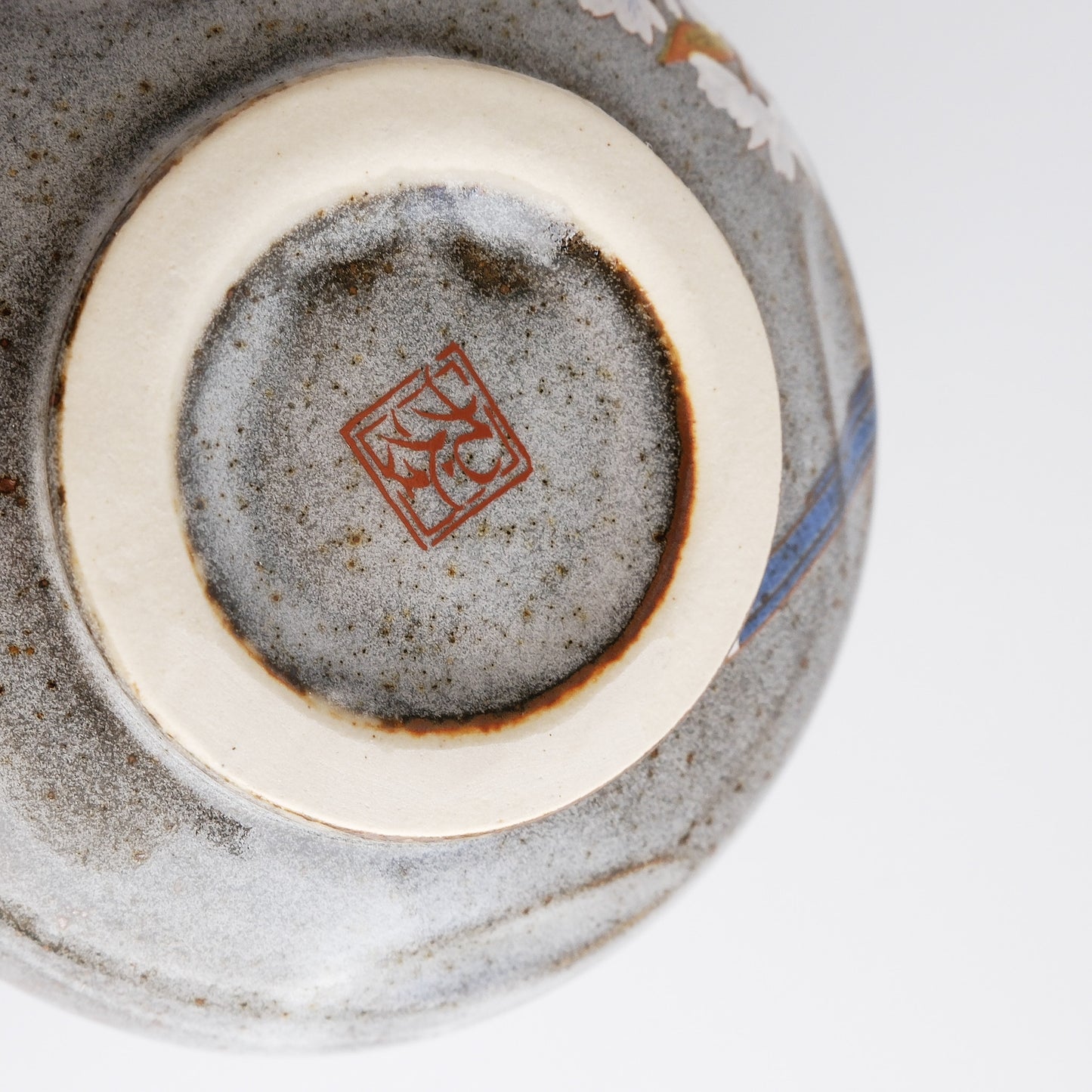 Kutani Ware Matcha Bowl - Yoshidaya Cherry Bird