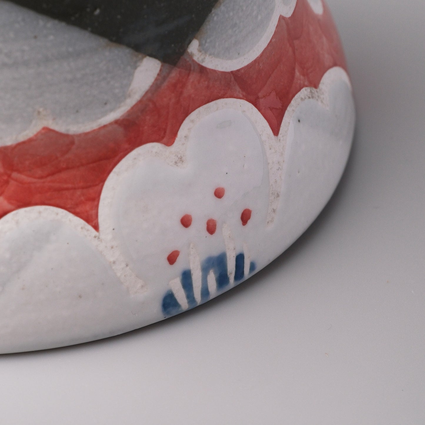 Imari Ware Hand Painted Densho Rice Bowl - Camellia