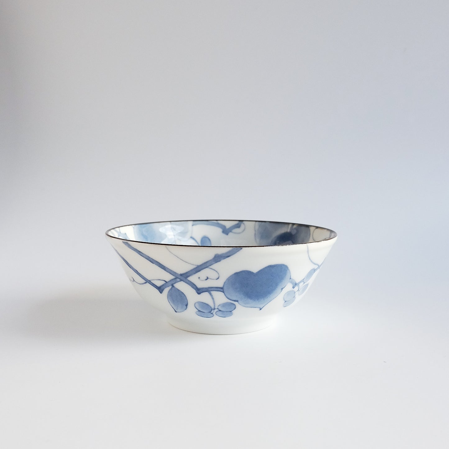 Indigo Dyed Flat Bowl - 16cm