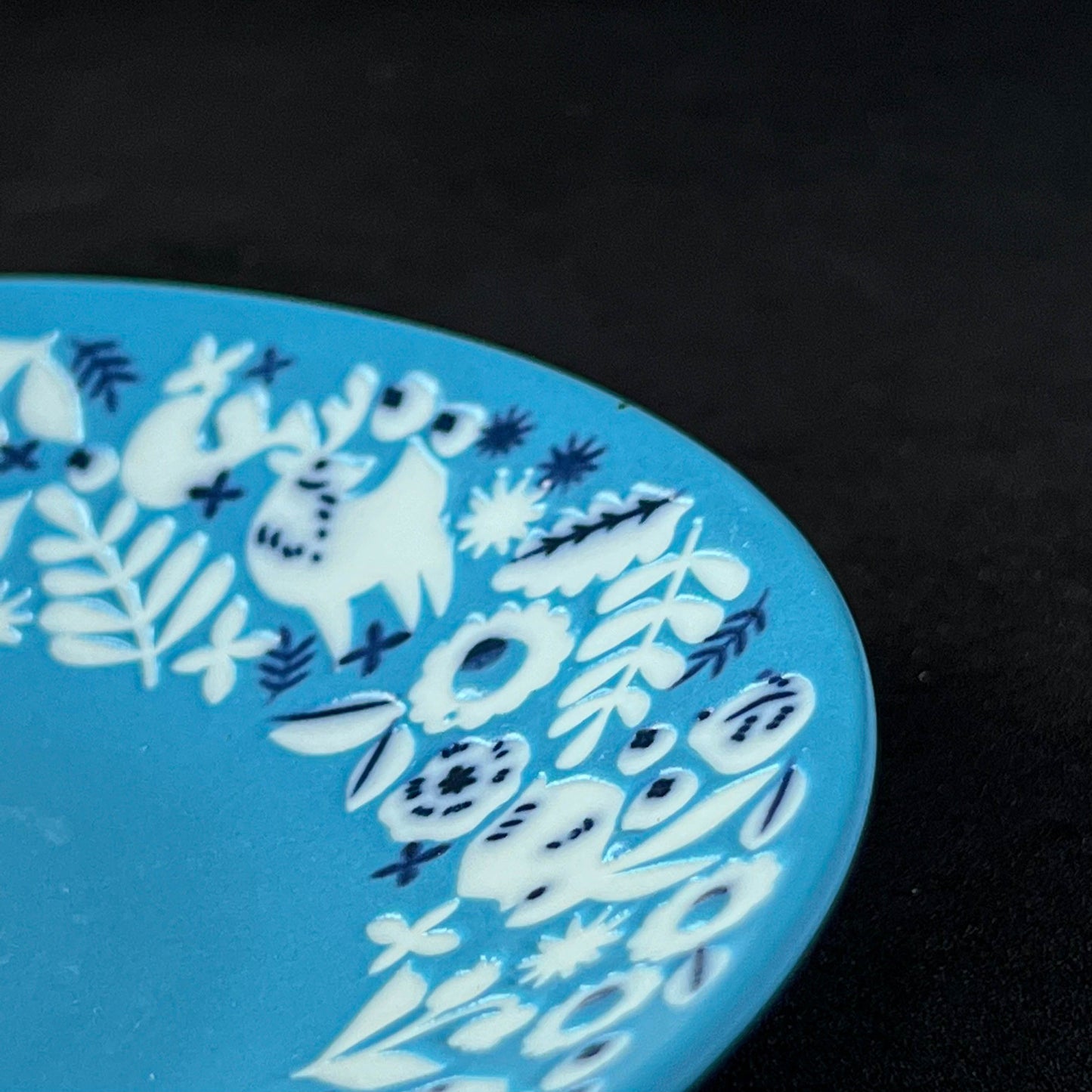 KUKKA Small Plate 15cm - Aqua / Mint / Brown / Yellow