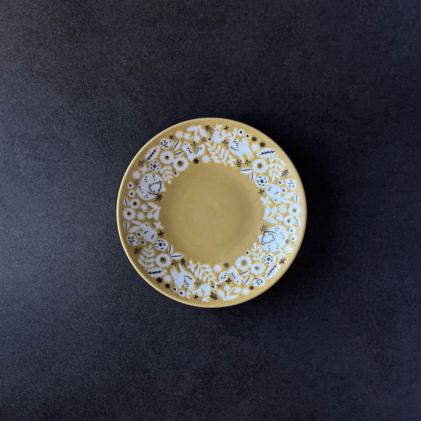 KUKKA Small Plate 15cm - Aqua / Mint / Brown / Yellow