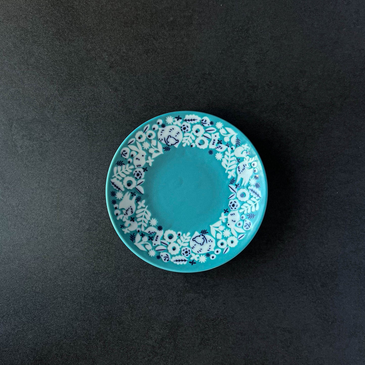 KUKKA Small Plate 15cm - Aqua / Mint / Brown / Yellow