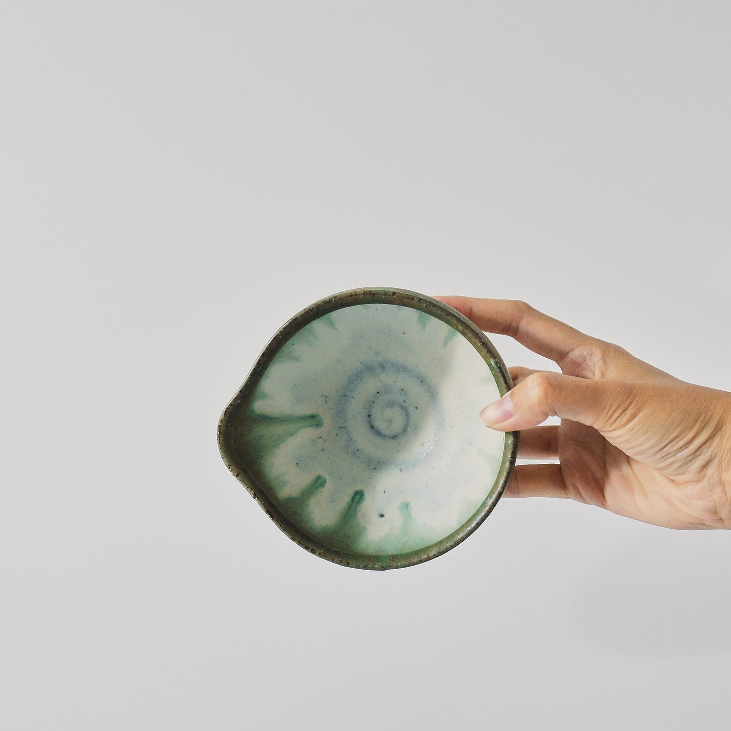 Matcha Bowl with Spout - Pine Moss by Masamura