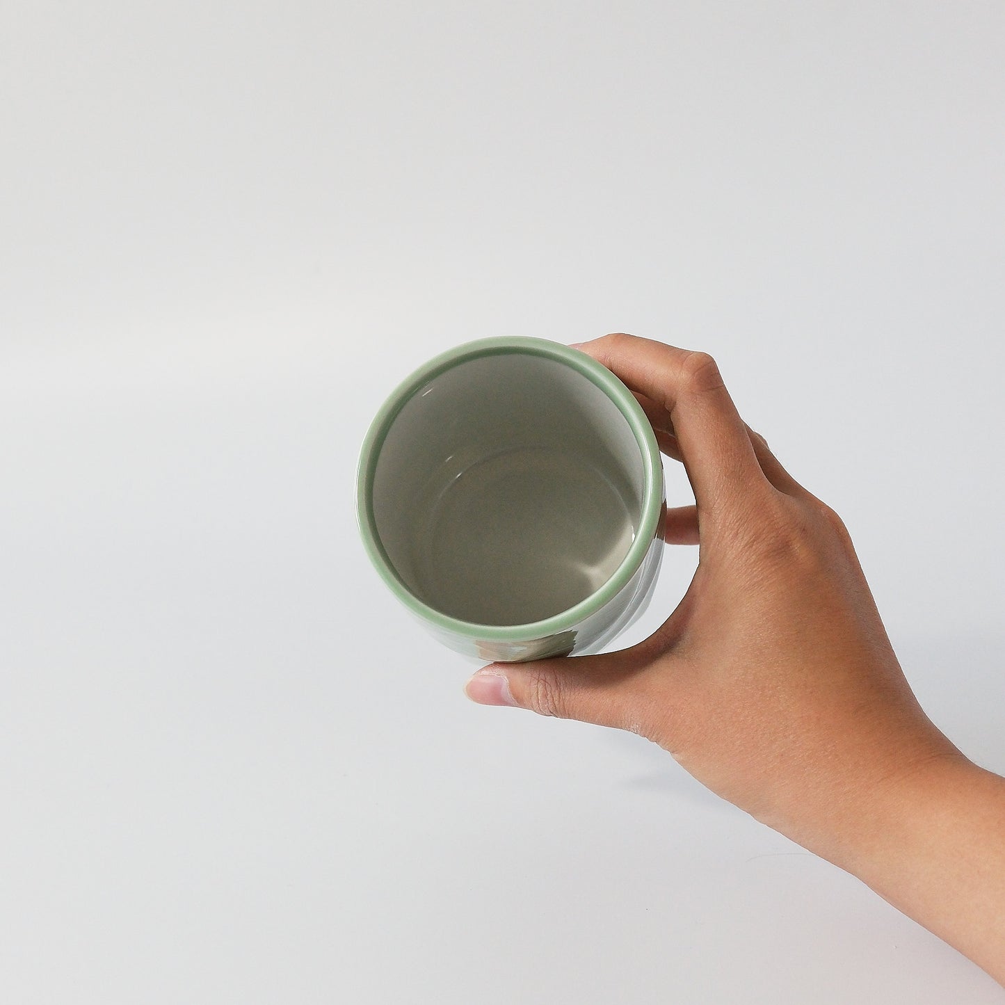 Octagonal Sushi Tea Cup - Mint