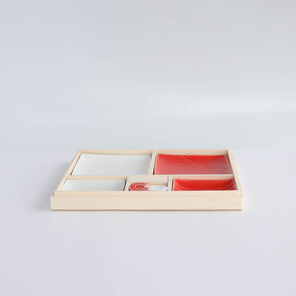 Mizuhiki Awaji Plate and Chopstick Rest Set (6pcs)