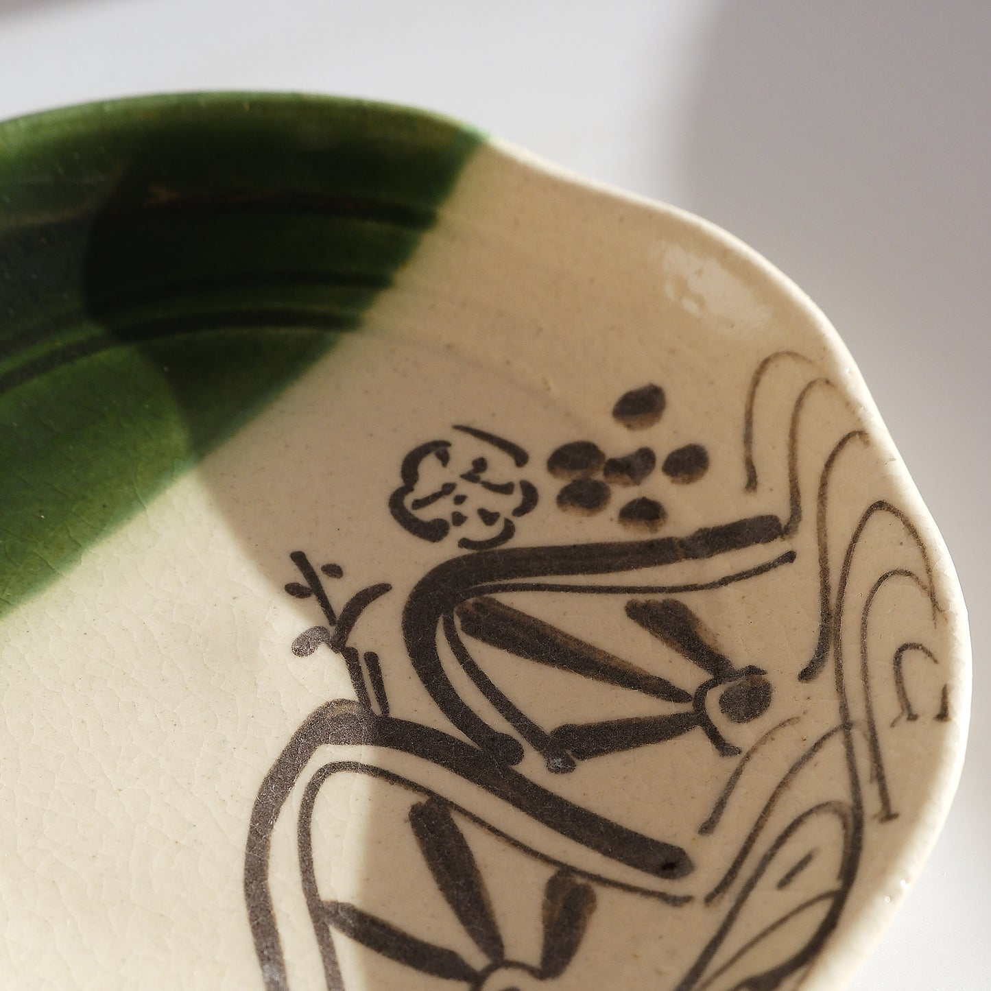 TAKUMI Oribe Painting Cup and Saucer