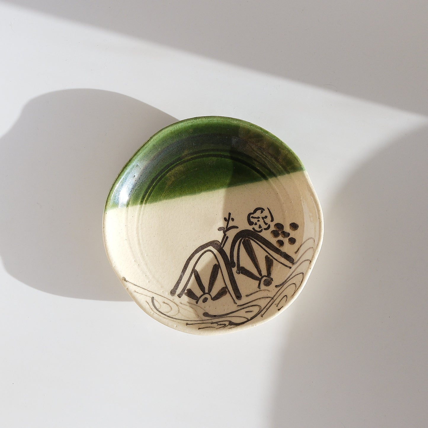 TAKUMI Oribe Painting Cup and Saucer