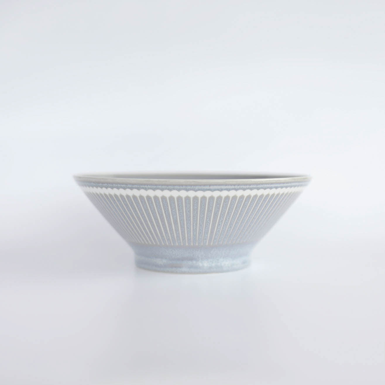 ALBEE Julienne Grass Pattern Ramen Noodle Large Bowl 21cm - Navy / Beige / Grey
