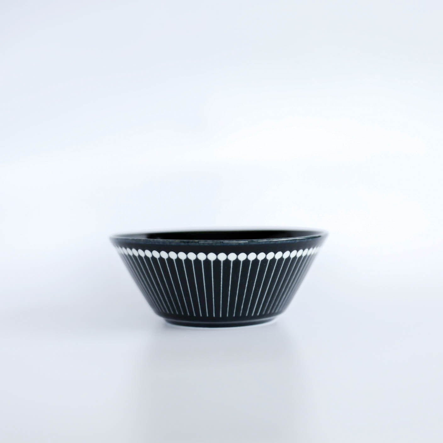 ALBEE Julienne Grass Pattern Bowl 16cm - Navy / Beige / Grey