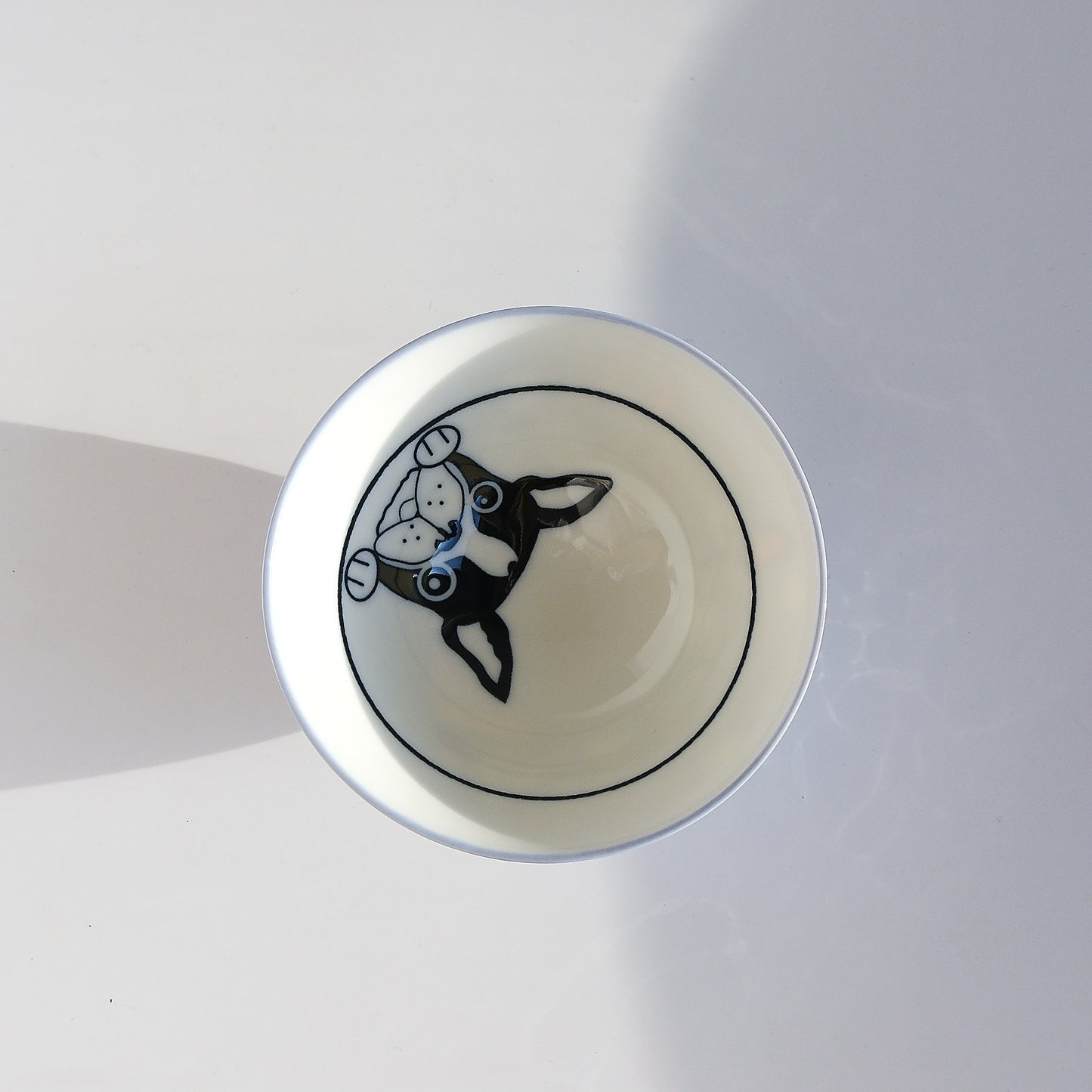 Small Teacup Rice Bowl 12cm - French Bulldog