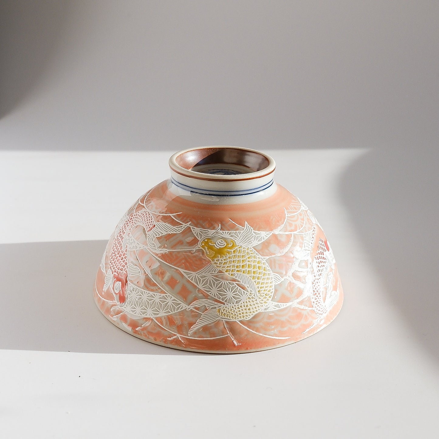 Small Teacup Rice Bowl 12cm - Koi Nishikigoi
