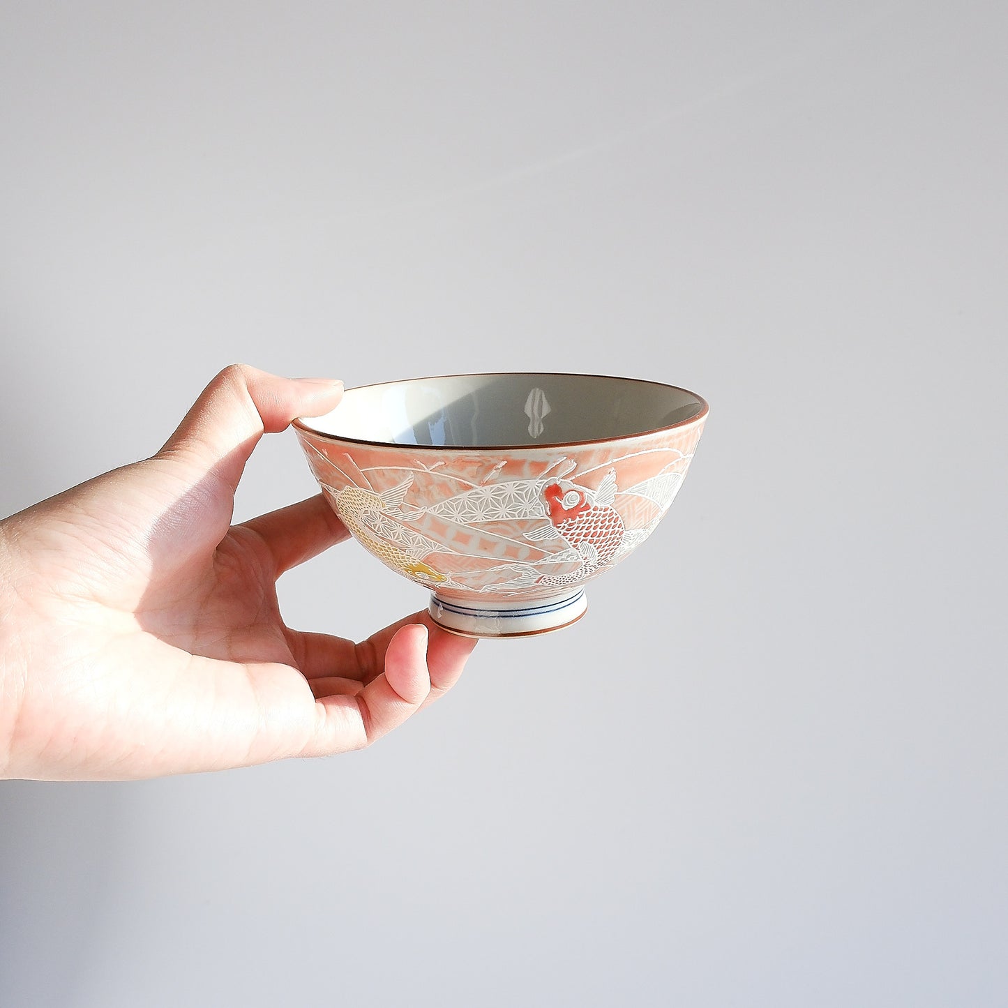 Small Teacup Rice Bowl 12cm - Koi Nishikigoi