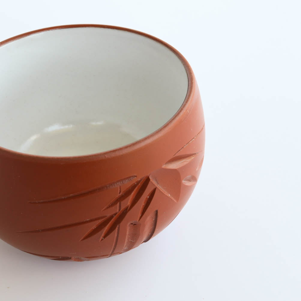 Tokoname Sencha Tea Cups Set - Bamboo (5pcs)