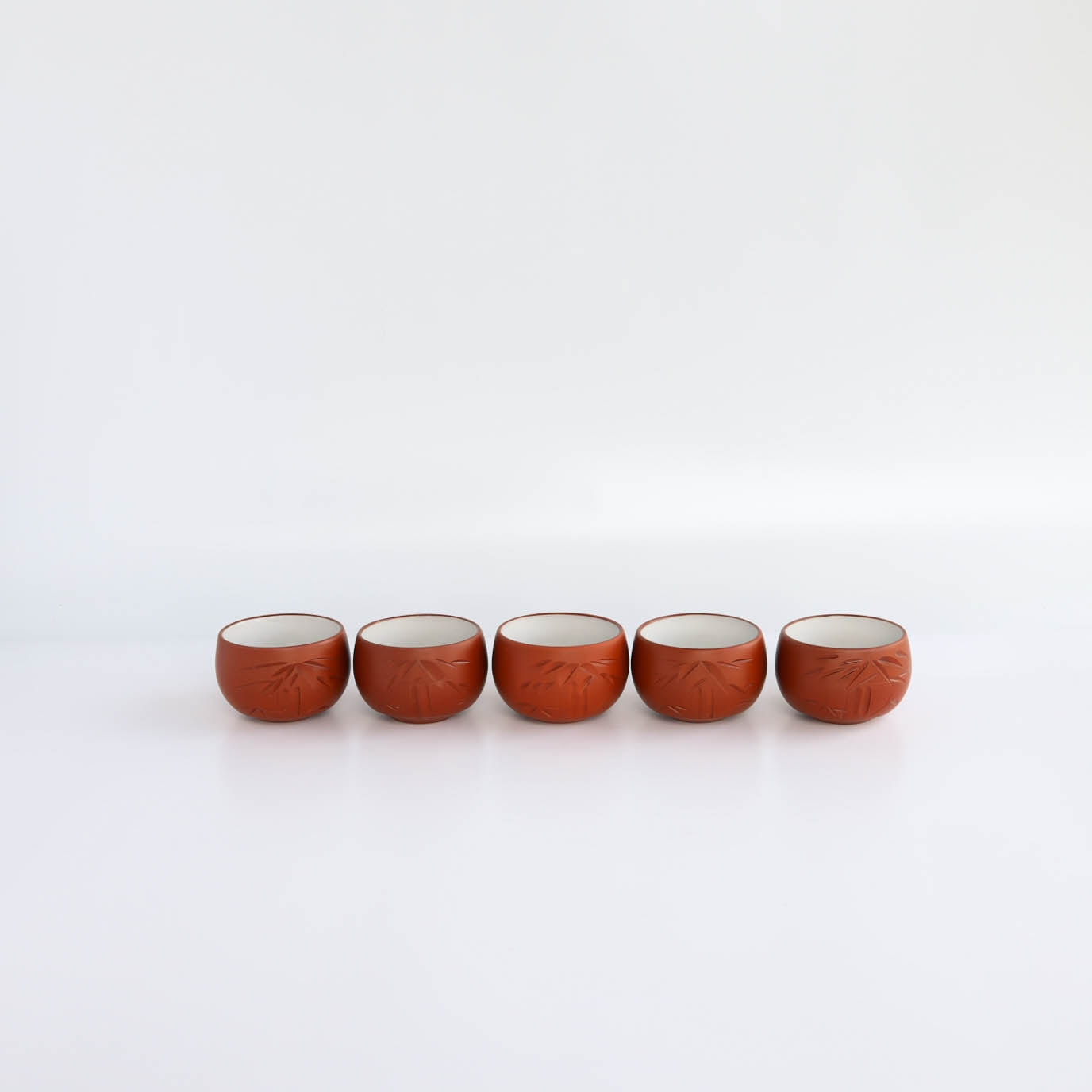 Tokoname Sencha Tea Cups Set - Bamboo (5pcs)