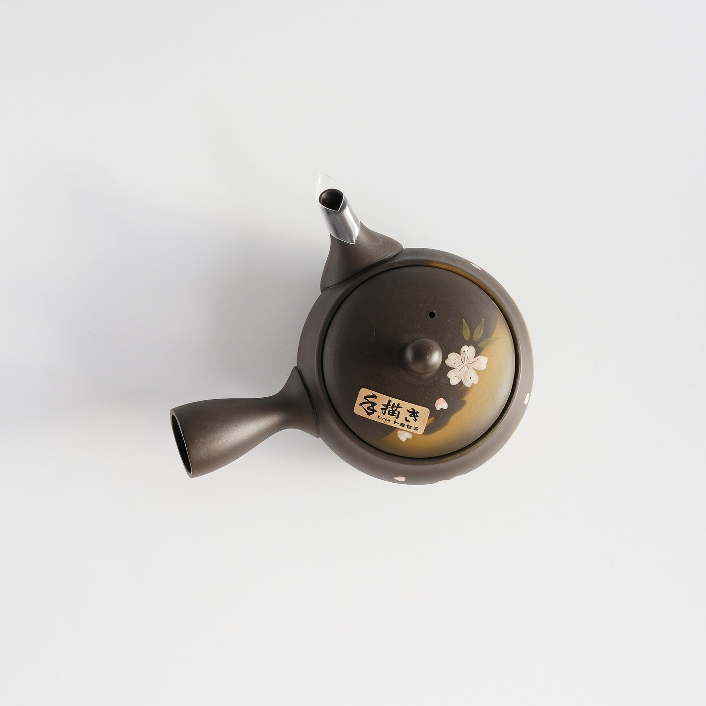 Tokoname-ware Teapot - Black Gold Sakura 280cc