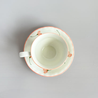 Coffee Cup and Saucer 200ml - Sweet Pea