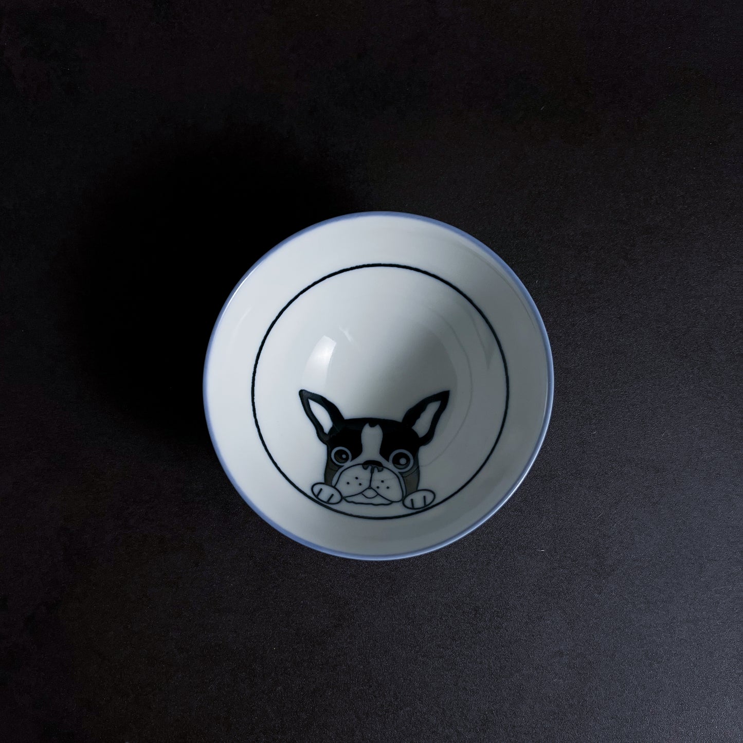 Small Teacup Rice Bowl 12cm - French Bulldog
