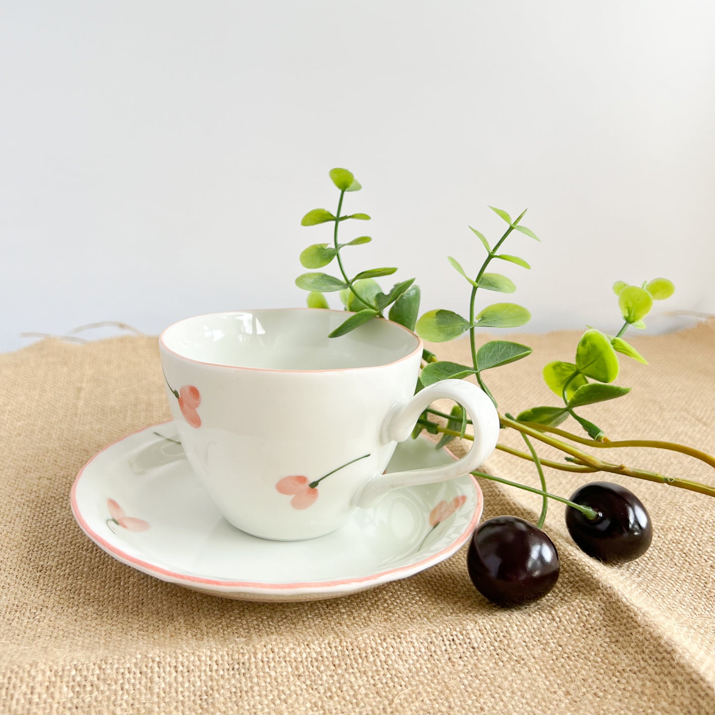 Coffee Cup and Saucer 200ml - Sweet Pea