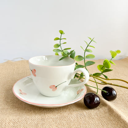 Coffee Cup and Saucer 200ml - Sweet Pea