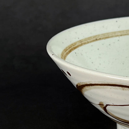 Ramen Noodle Large Bowl 19cm - Brown Arabesque