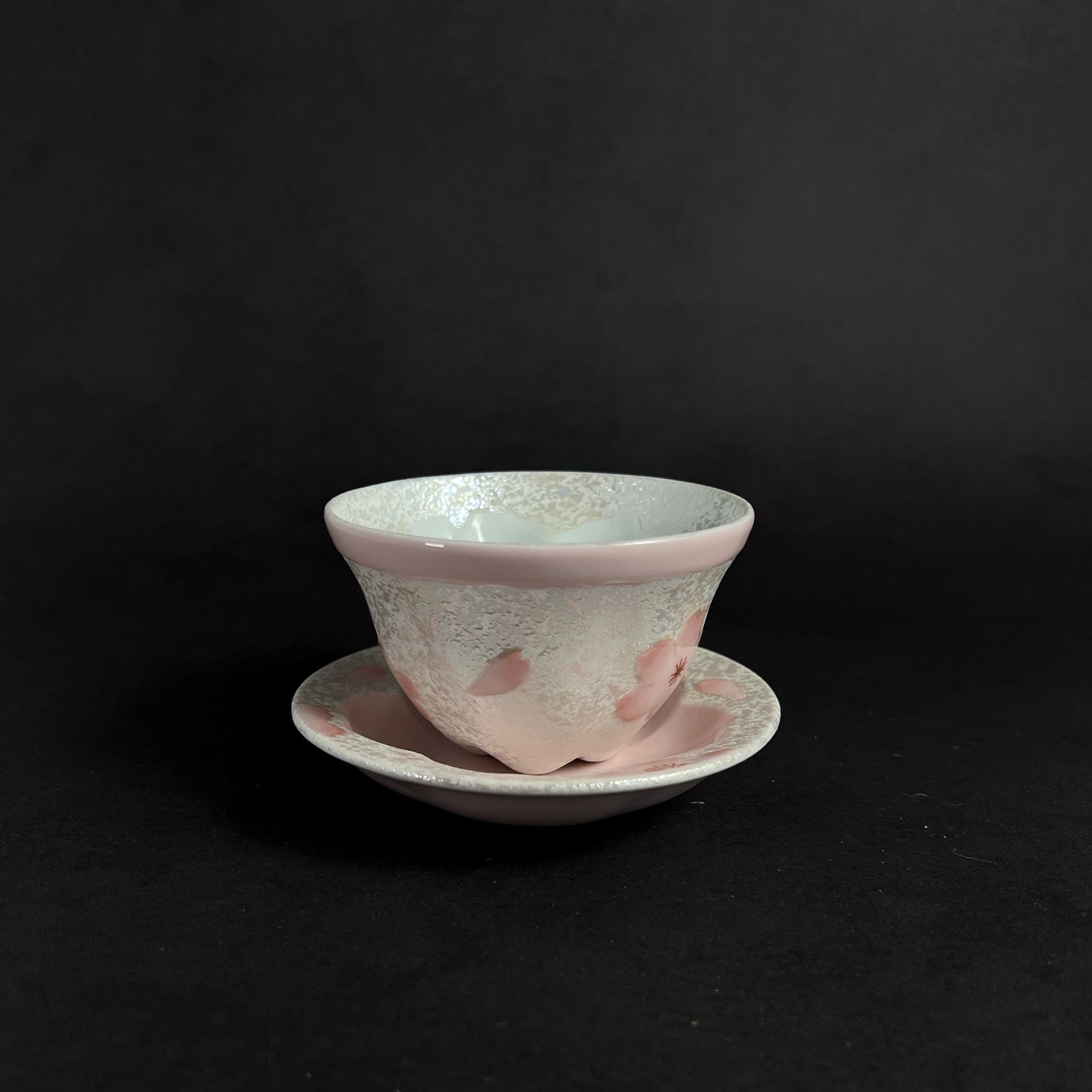 Tasei Gama Arita Ware Hand Painted Teapot and Teacups Set - Pearl Pink Sakura