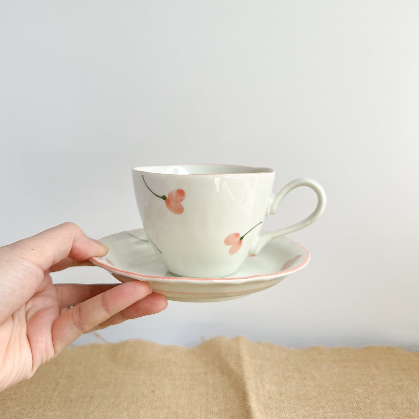 Coffee Cup and Saucer 200ml - Sweet Pea