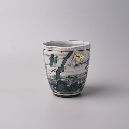 Imari Ware Hand Painted Densho Yunomi Teacup - Sansui