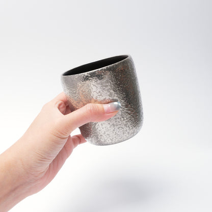 Arita Ware Japanese Whisky Cup - Black Silver