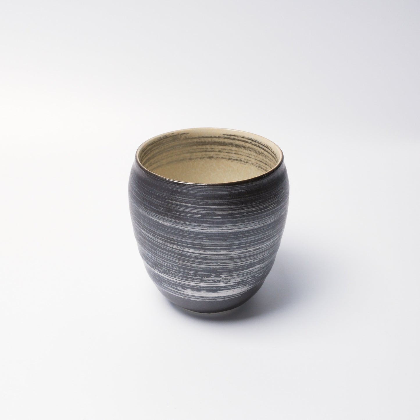 Arita Ware Japanese Whisky Cup – Silver Brushstroke