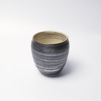 Arita Ware Japanese Whisky Cup – Silver Brushstroke