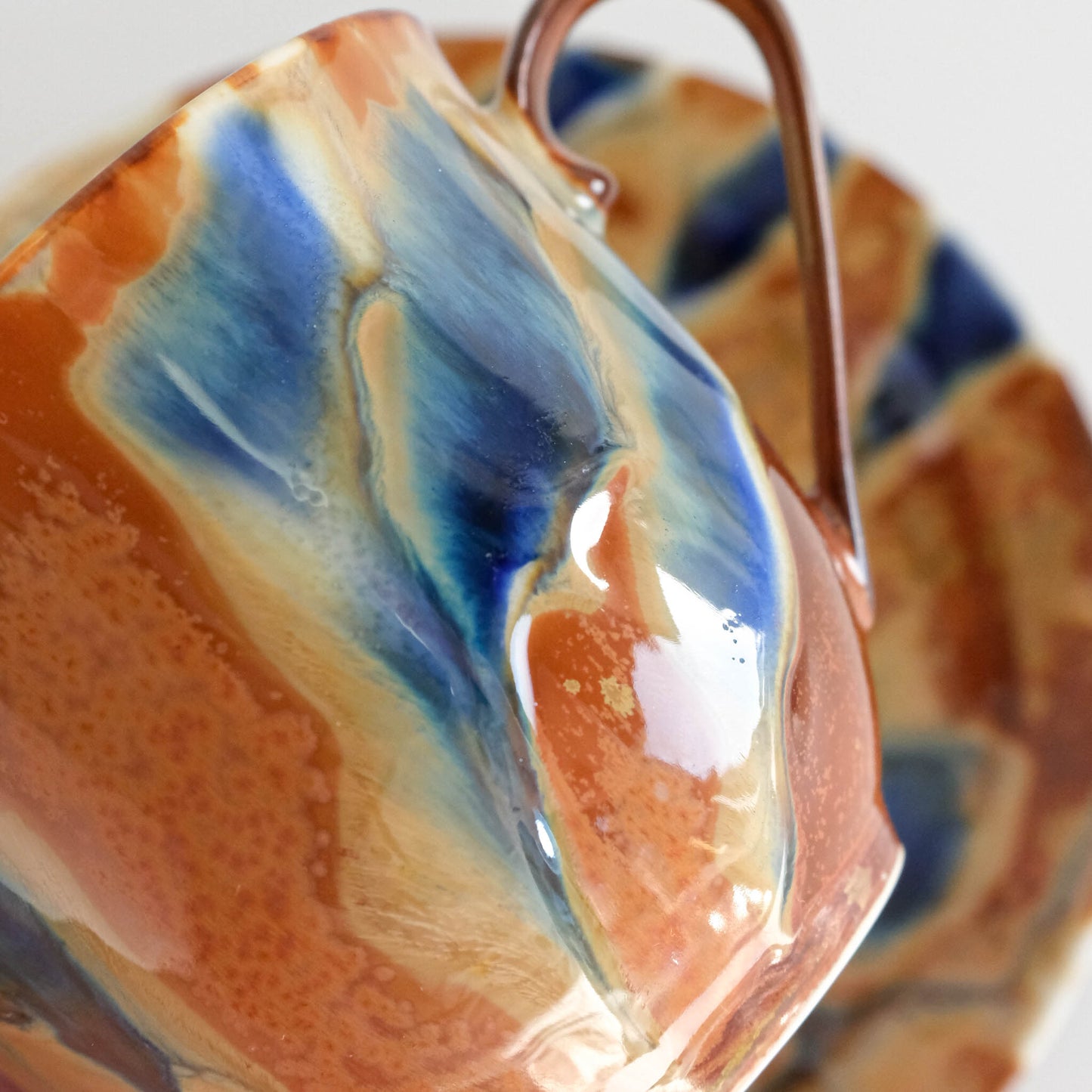 Arita Ware “Kirameki” Coffee Cup & Saucer by Kusuo Baba