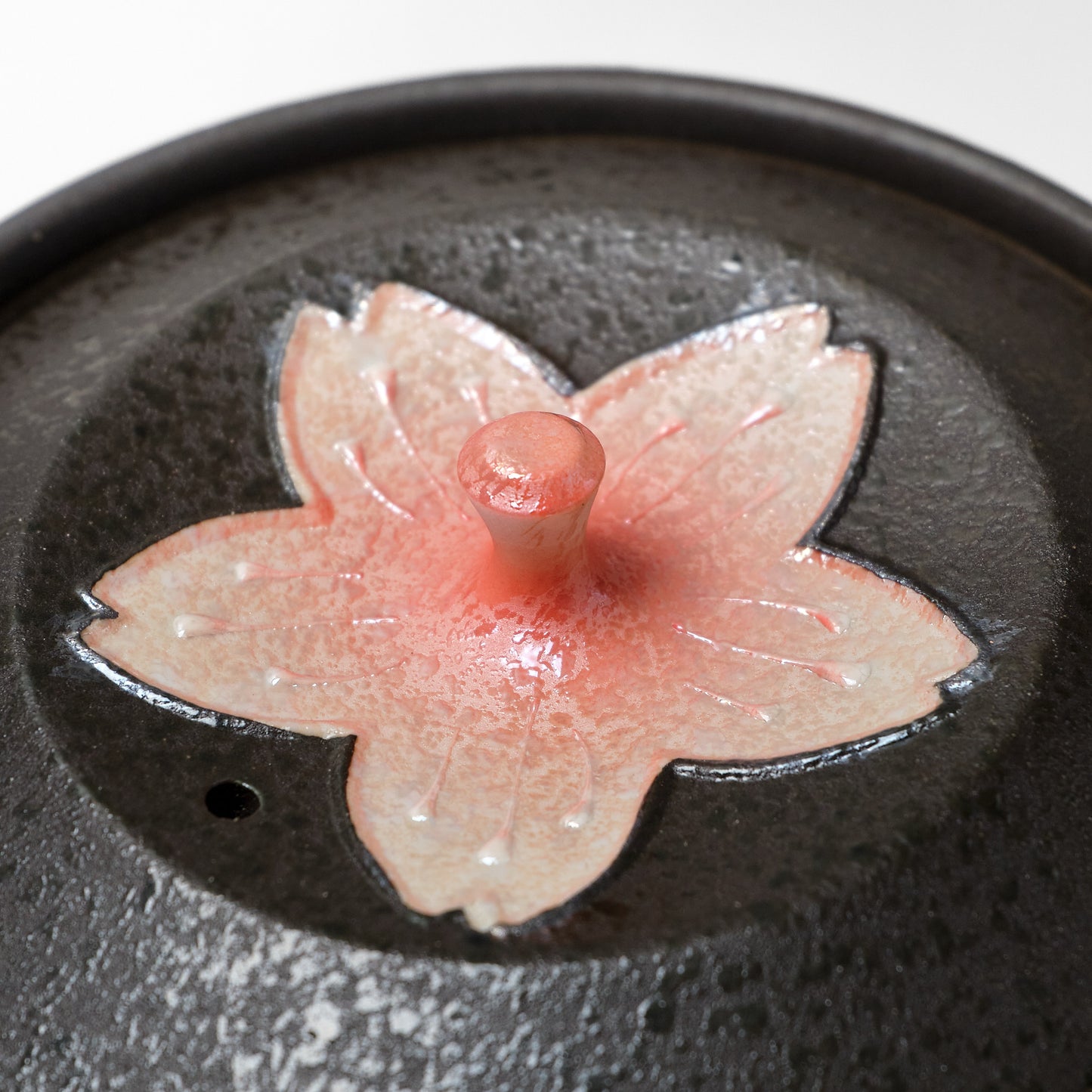 Arita Ware Teapot and Teacup Set - Black Pearl Cherry Blossom