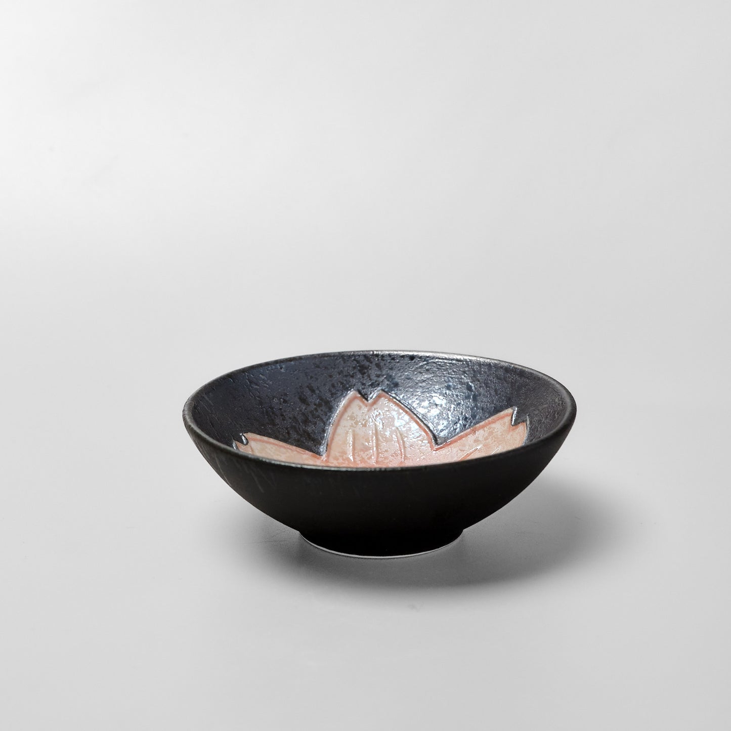 Arita Ware Teapot and Teacup Set - Black Pearl Cherry Blossom