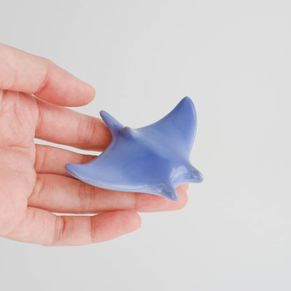 Arita Ware Chopstick Rest - Blue Manta Ray (Large)