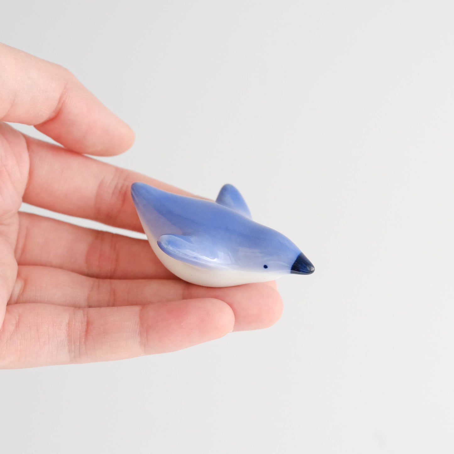Arita Ware Chopstick Rest - Blue Penguin 