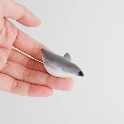 Arita Ware Chopstick Rest - Grey Penguin 